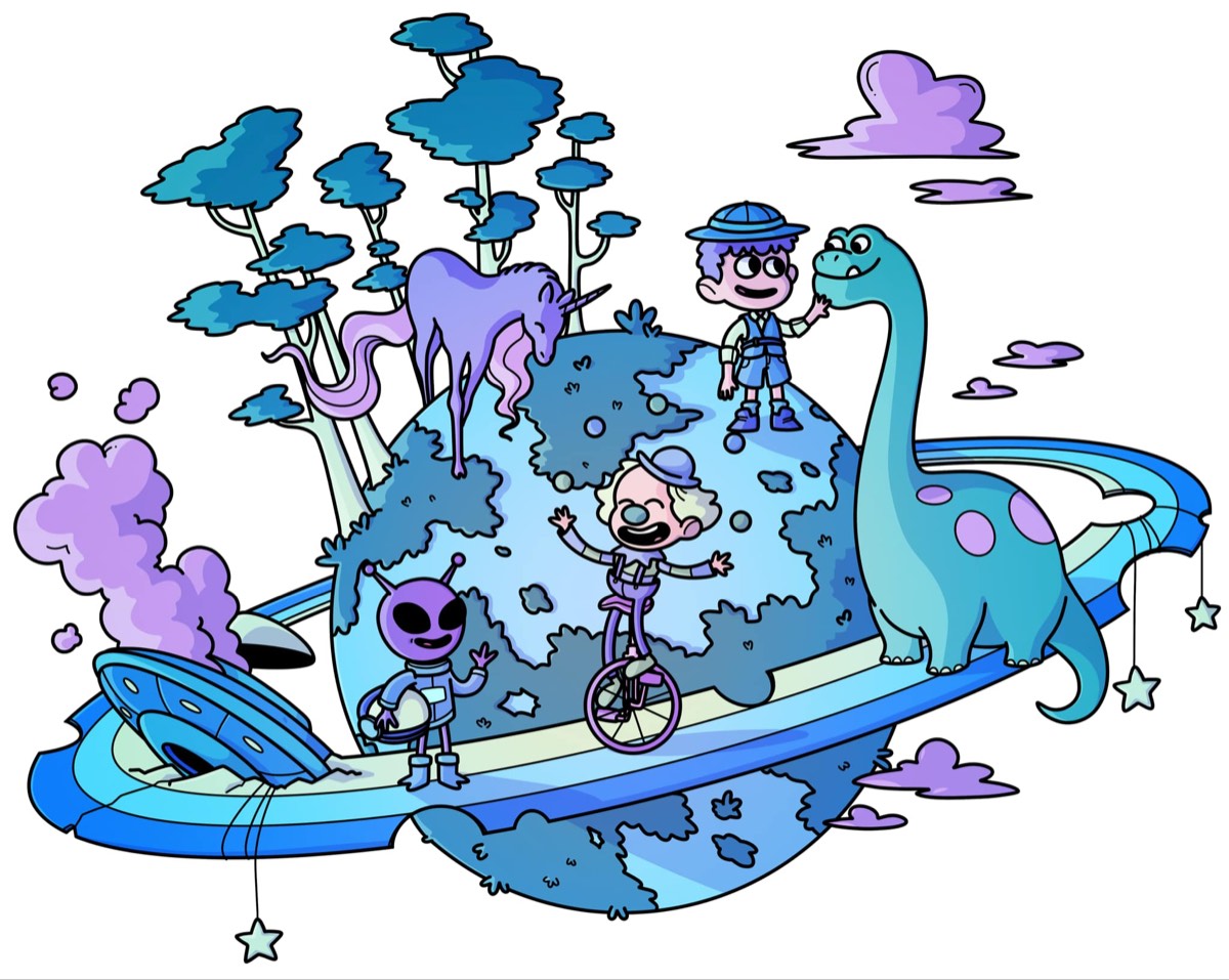 Illustration des mondes fantastiques du camp
